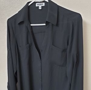Express portofino black blouse
